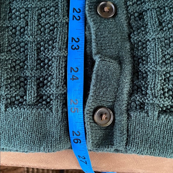 Old Navy Forest Green Textured Knit Cardigan, Size M - Picture 6 of 6